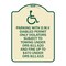 Signmission Parking with D.M.V Disabled Permit Only Violators Subject to Towing Under Ors 811.620, TG-1824-23342 A-DES-TG-1824-23342 - alternate 1